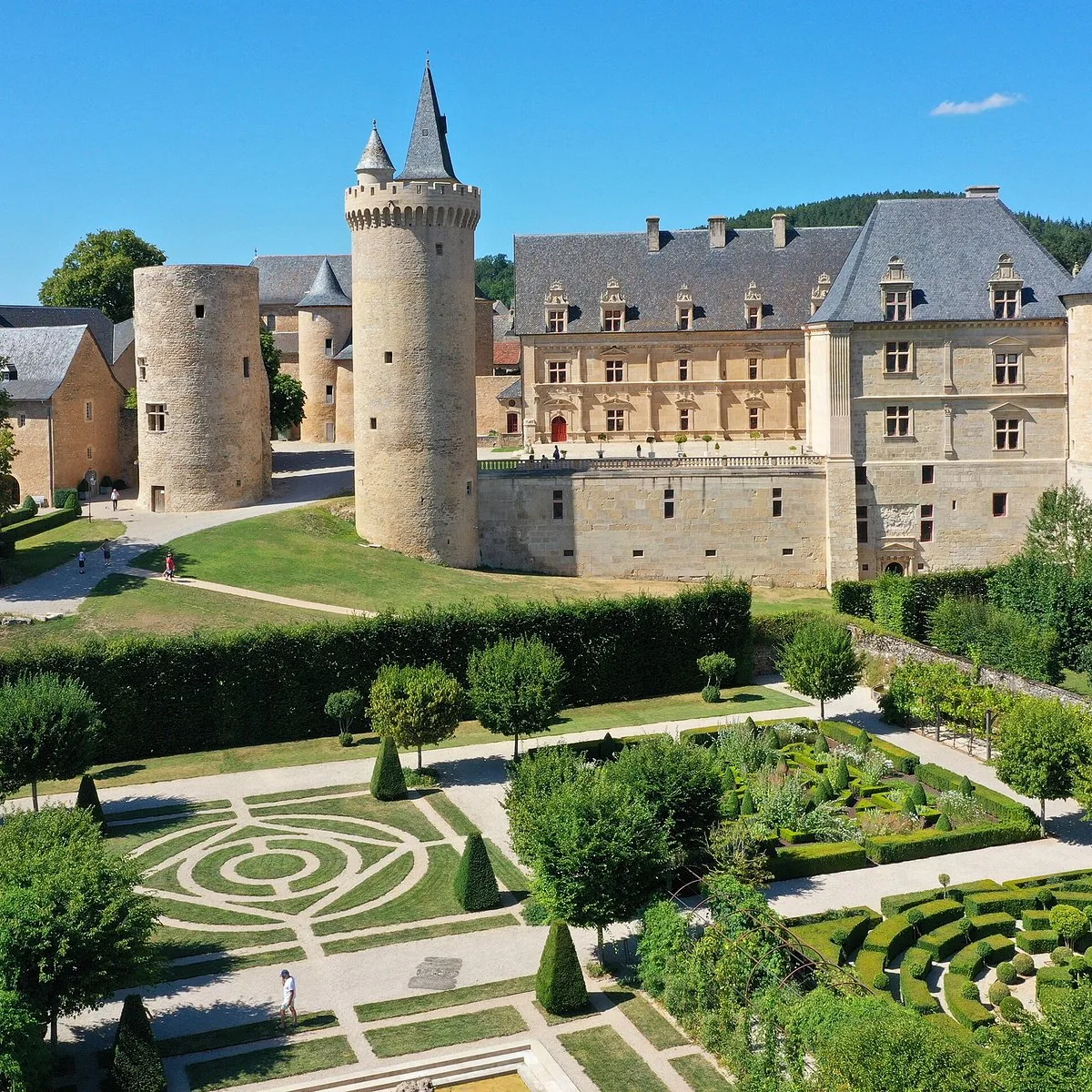 The gardens from above